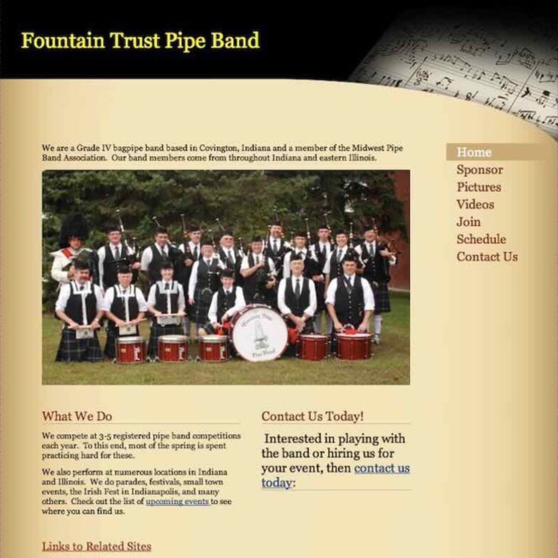 pipes and drums of the fountain trust