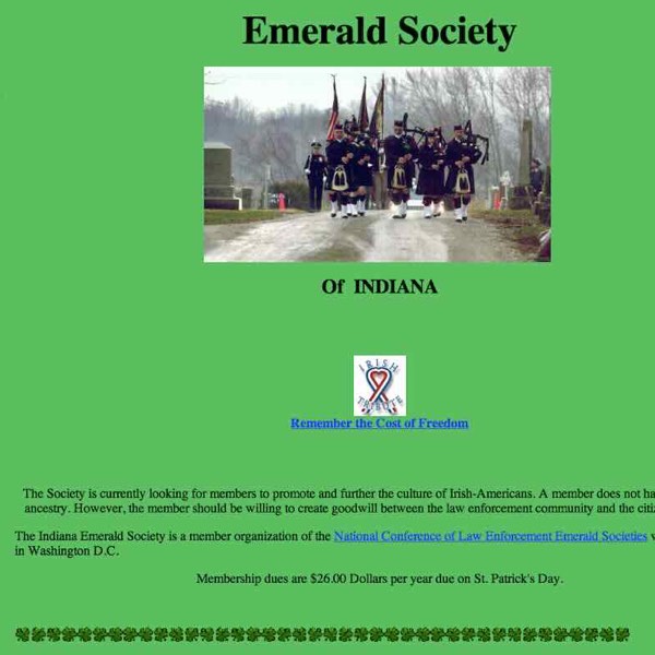 indiana emerald society police pipe band