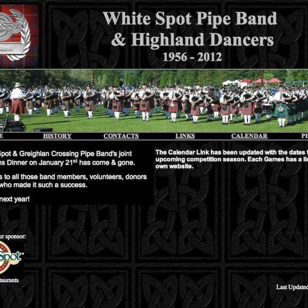 white spot youth pipe band
