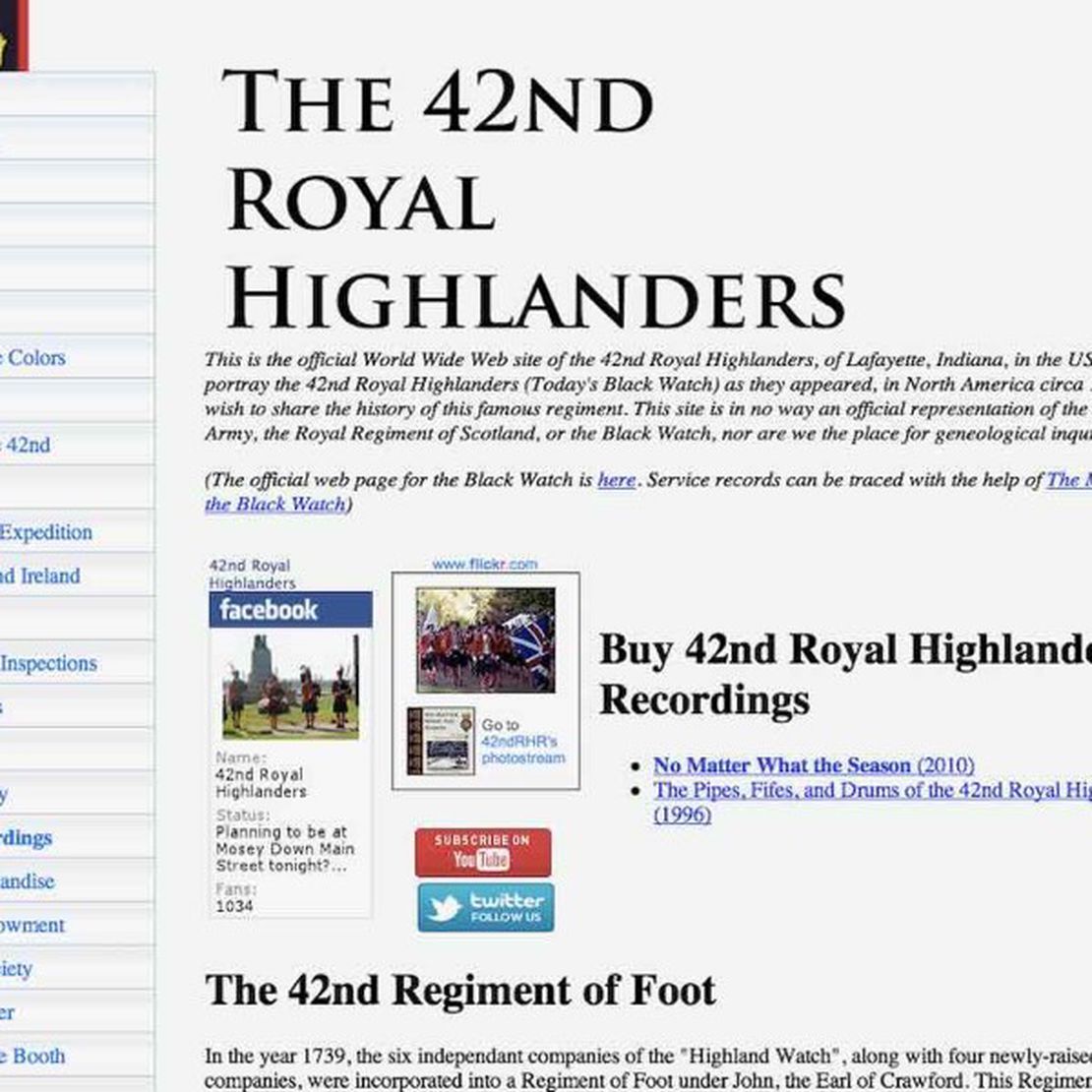 42nd royal highland regiment