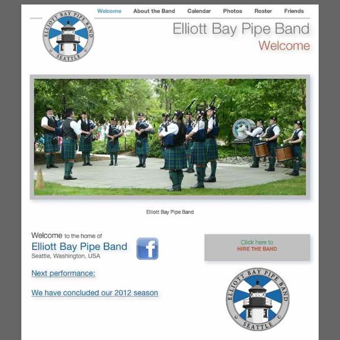 elliott bay pipe band