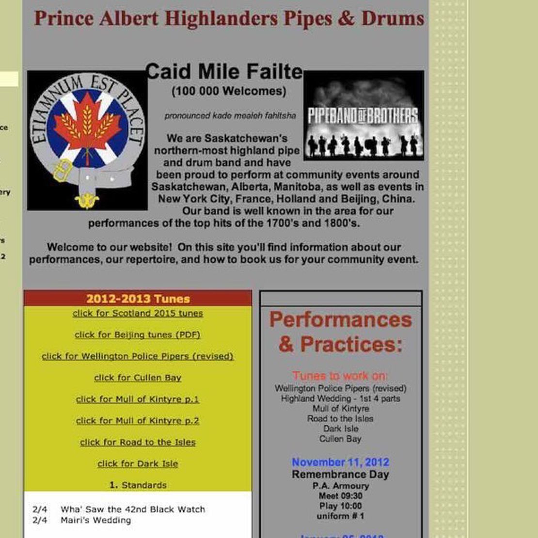 prince albert highlanders pipes and drums