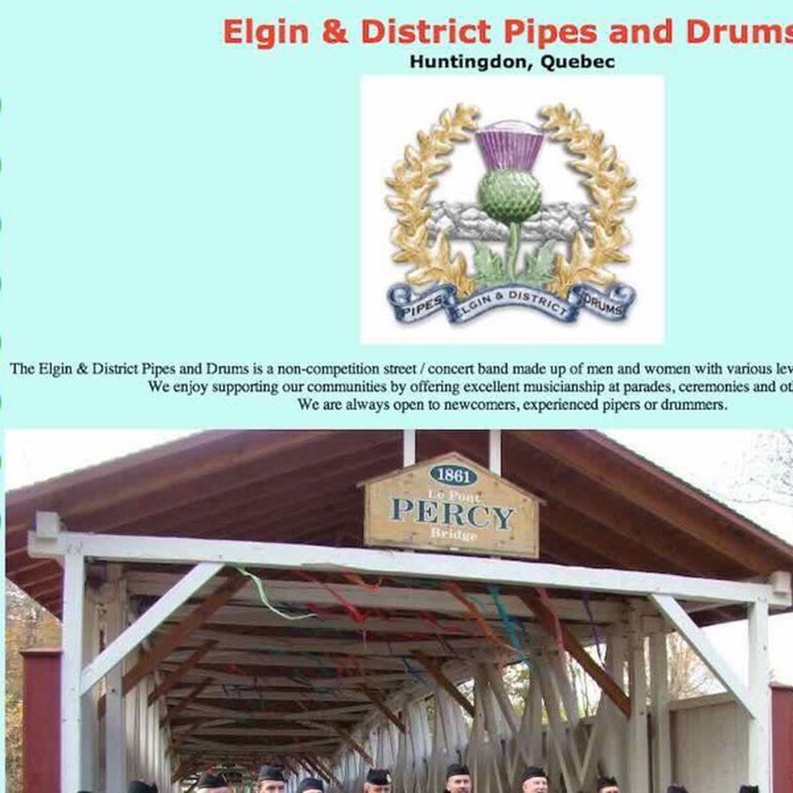 elgin and district pipe band