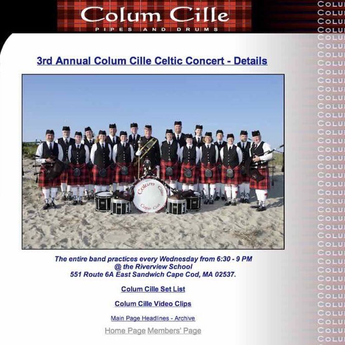 colum cille pipes and drums
