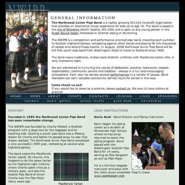 northwest junior pipe band instruction