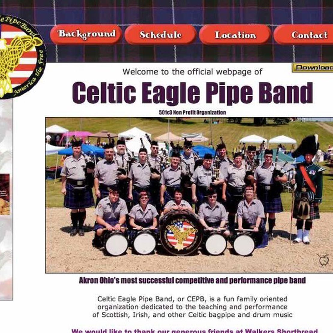 celtic eagle pipe band