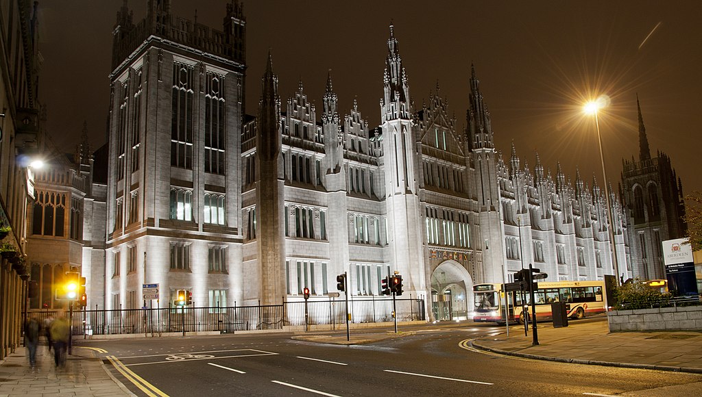 Marischal College, second University in Aberdeen, founded.