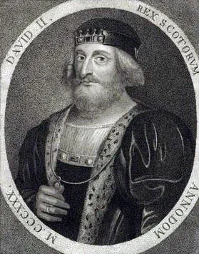 King David II Bruce of Scotland, born.